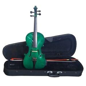 DevMusical VG31 inches 4 4 Full Size Green Classical Modern Violin Complete Outfit
